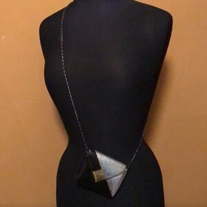 Vintage chain Deena & Ozzy Black and Silver Mini Bag